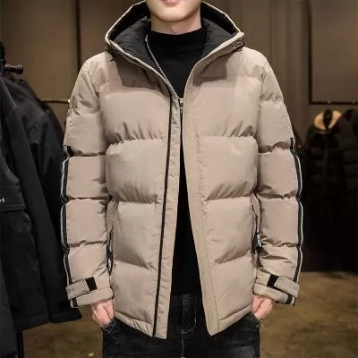 Anorak matelassé à capuche pour homme