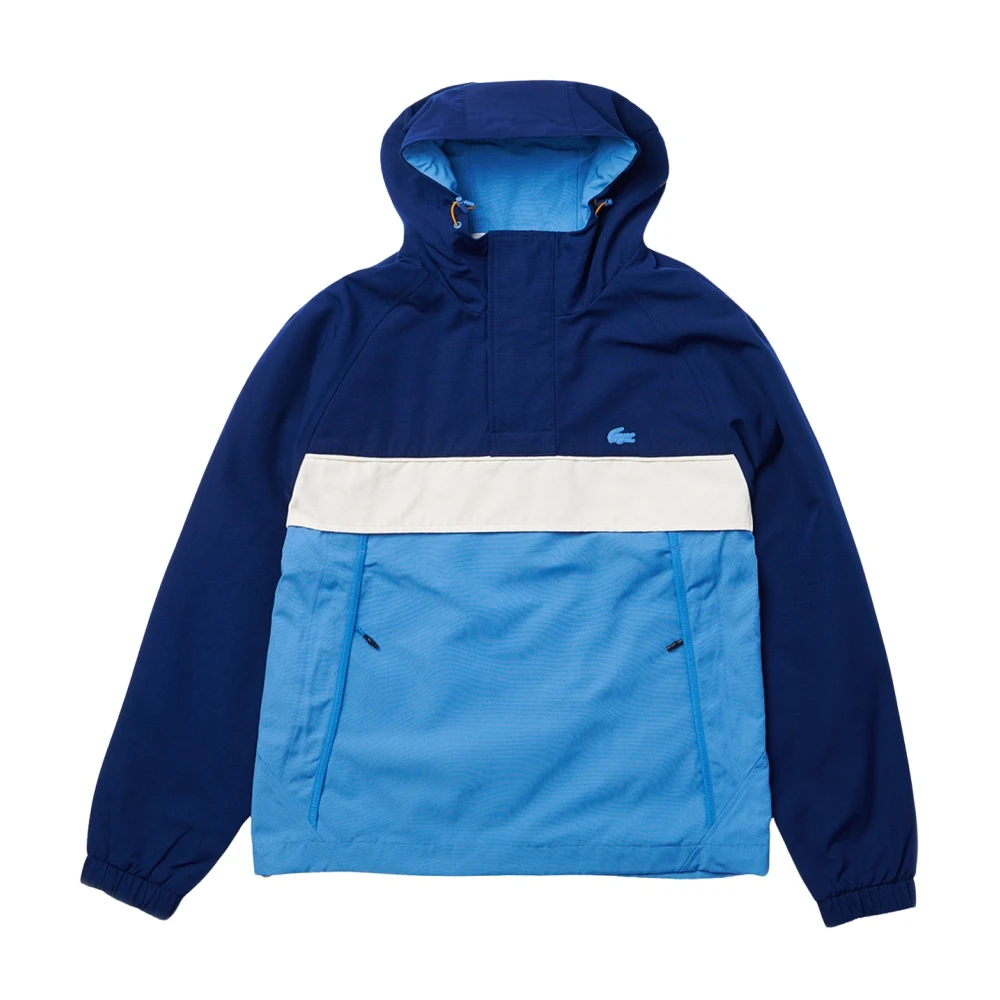 Anorak Smock Pullover Colourblock à Capuche