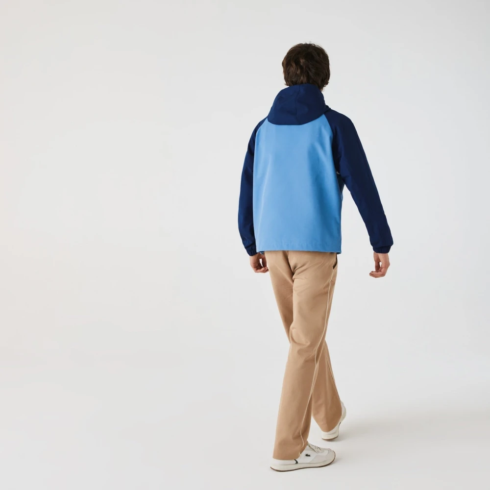 Anorak Smock Pullover Colourblock à Capuche