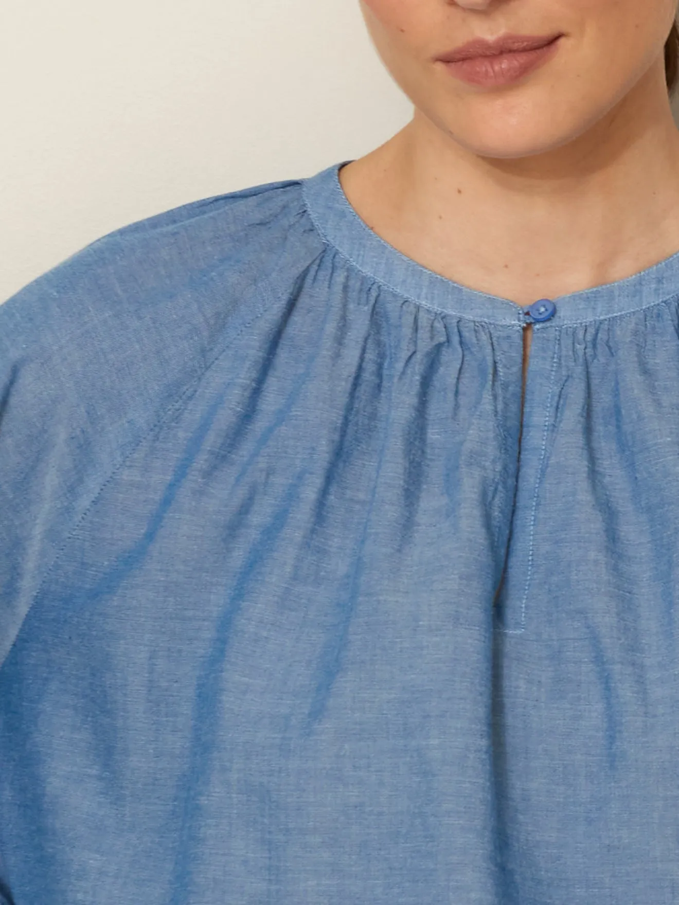 Blouse femme chambray light