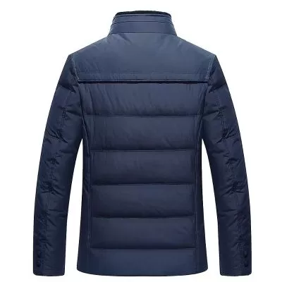 Blouson hiver homme avec col doublé velours et empiècement dos