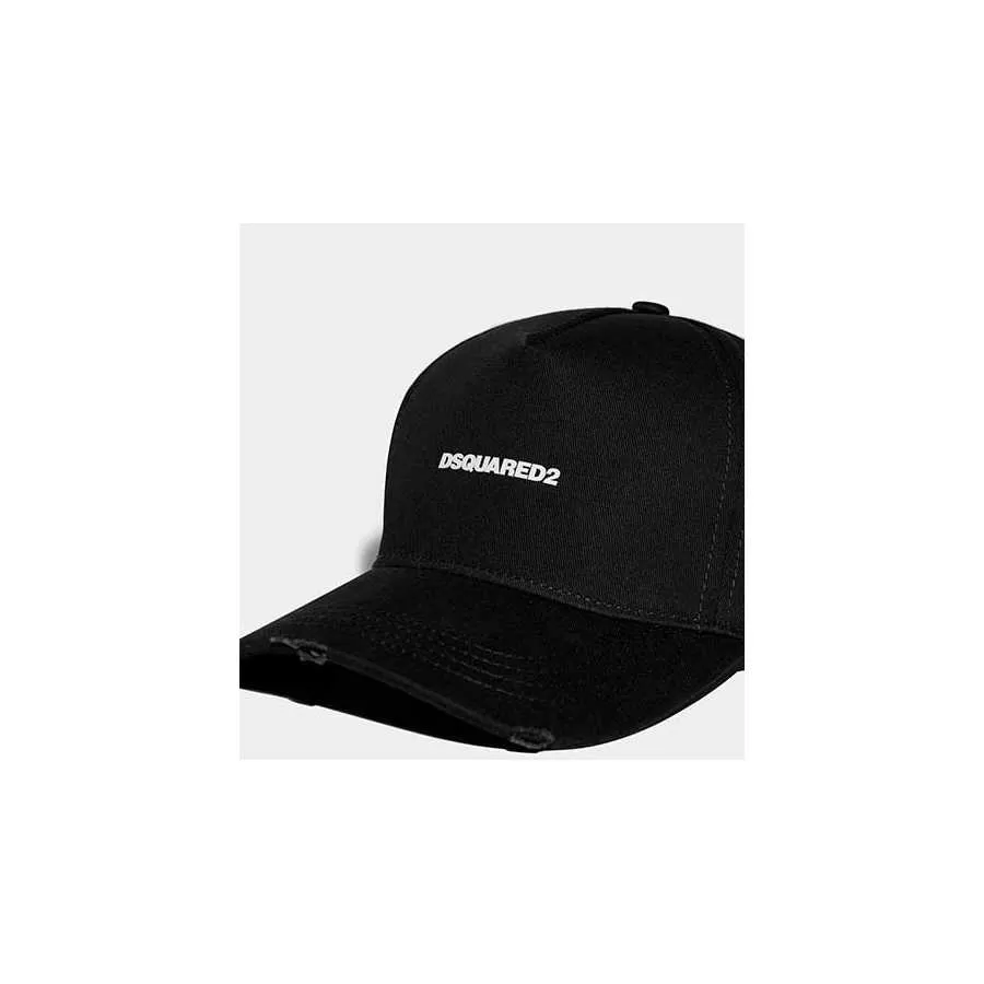 Casquette Noire En Coton Lettrage Brodé Dsquared2 Homme | Toulouse