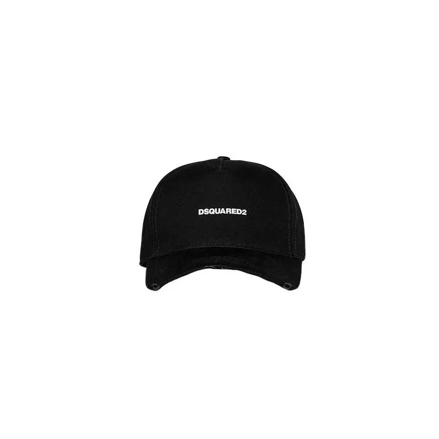 Casquette Noire En Coton Lettrage Brodé Dsquared2 Homme | Toulouse