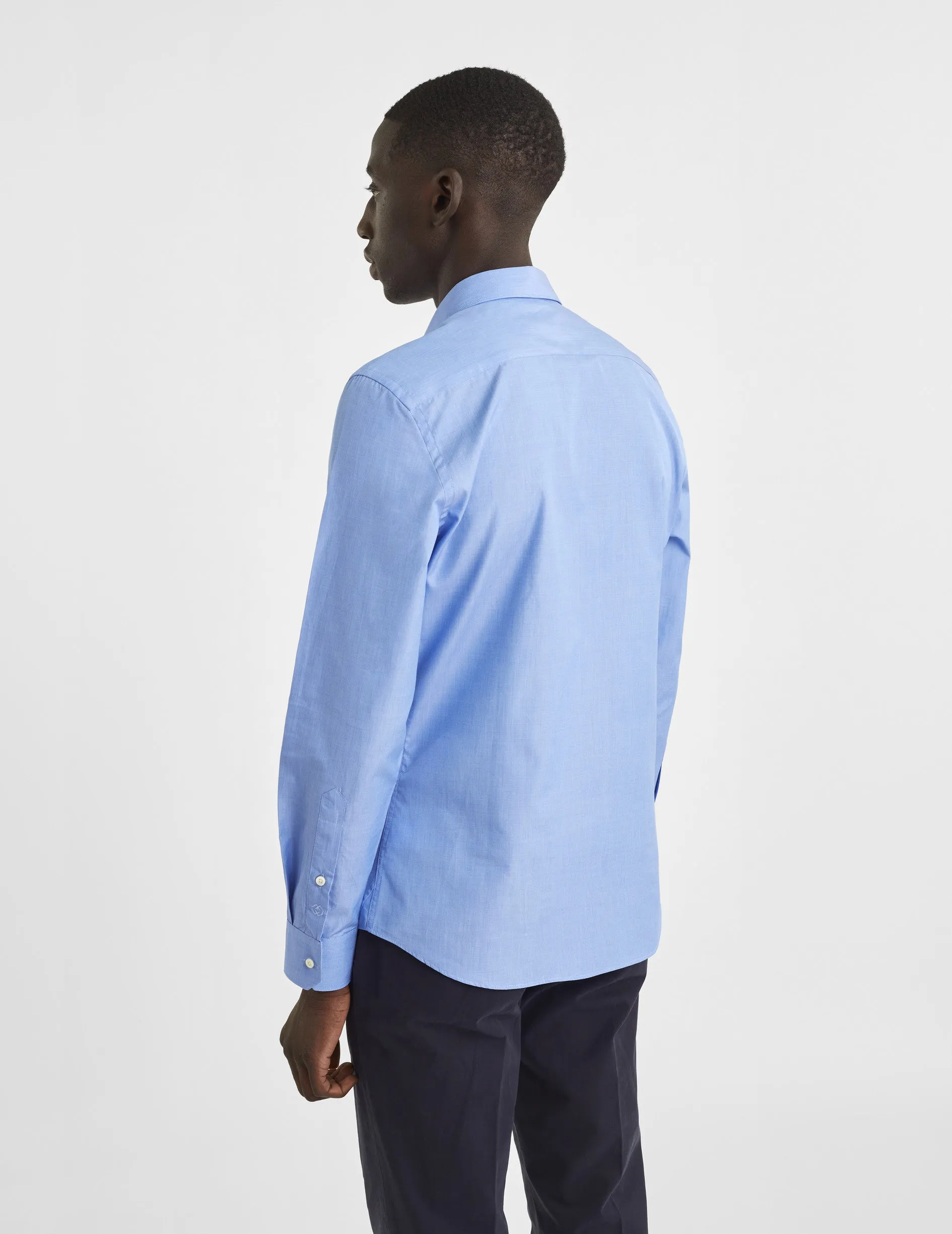 Chemise Ajustée bleue