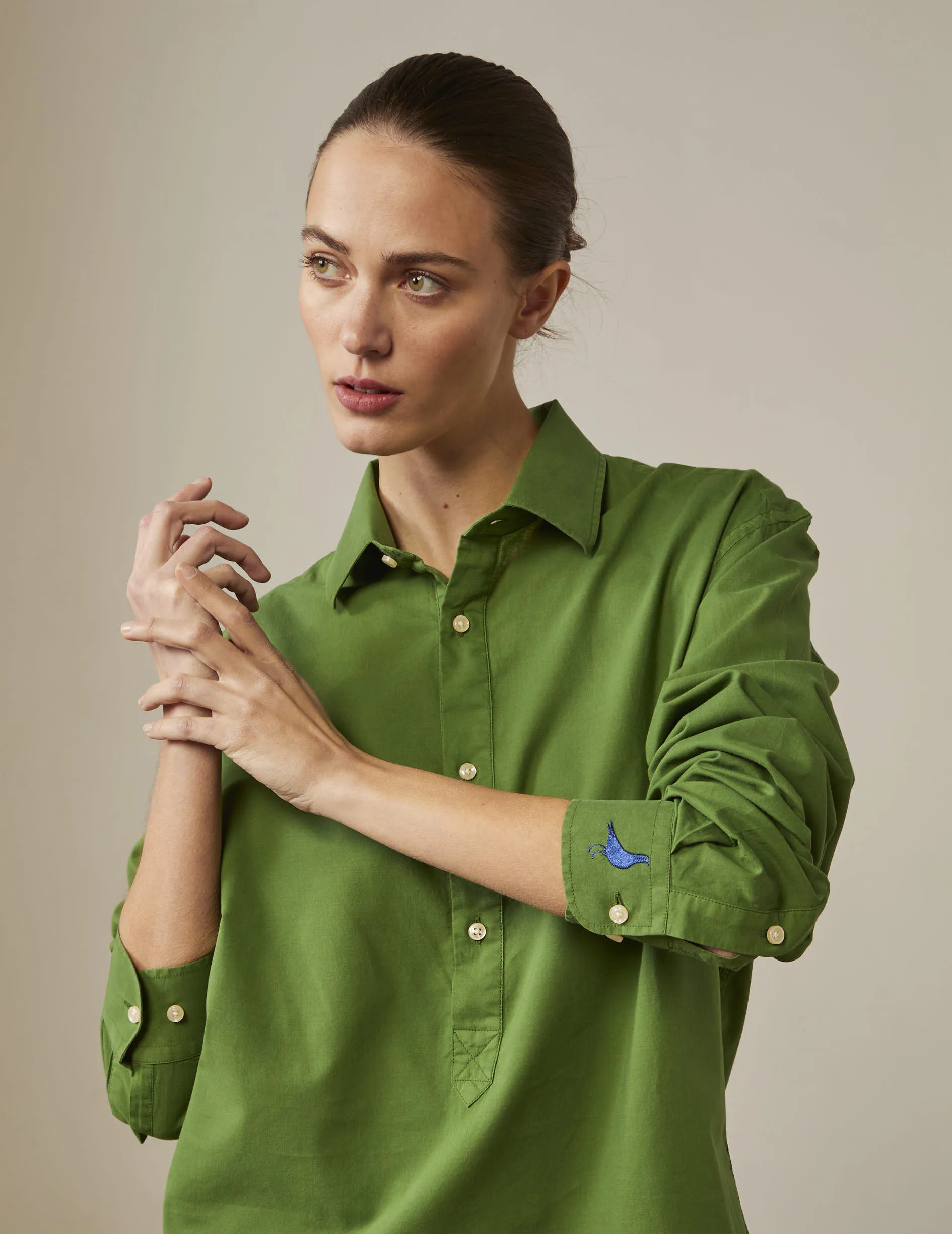 Chemise Cadaques verte