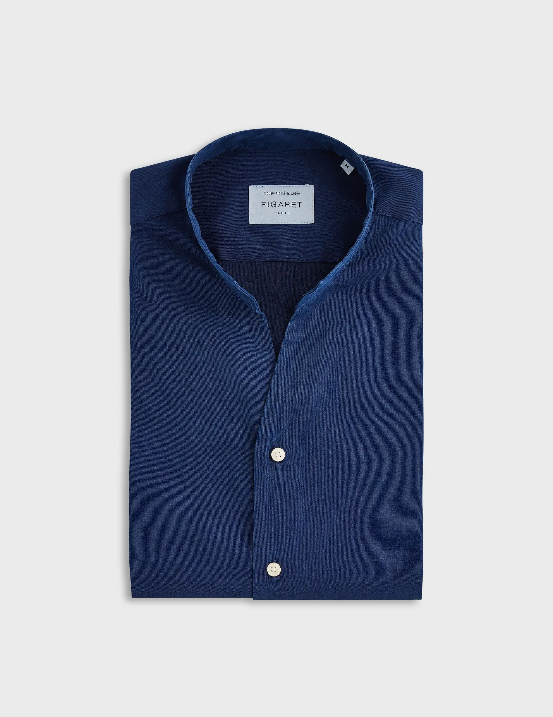 Chemise Carl en denim bleu