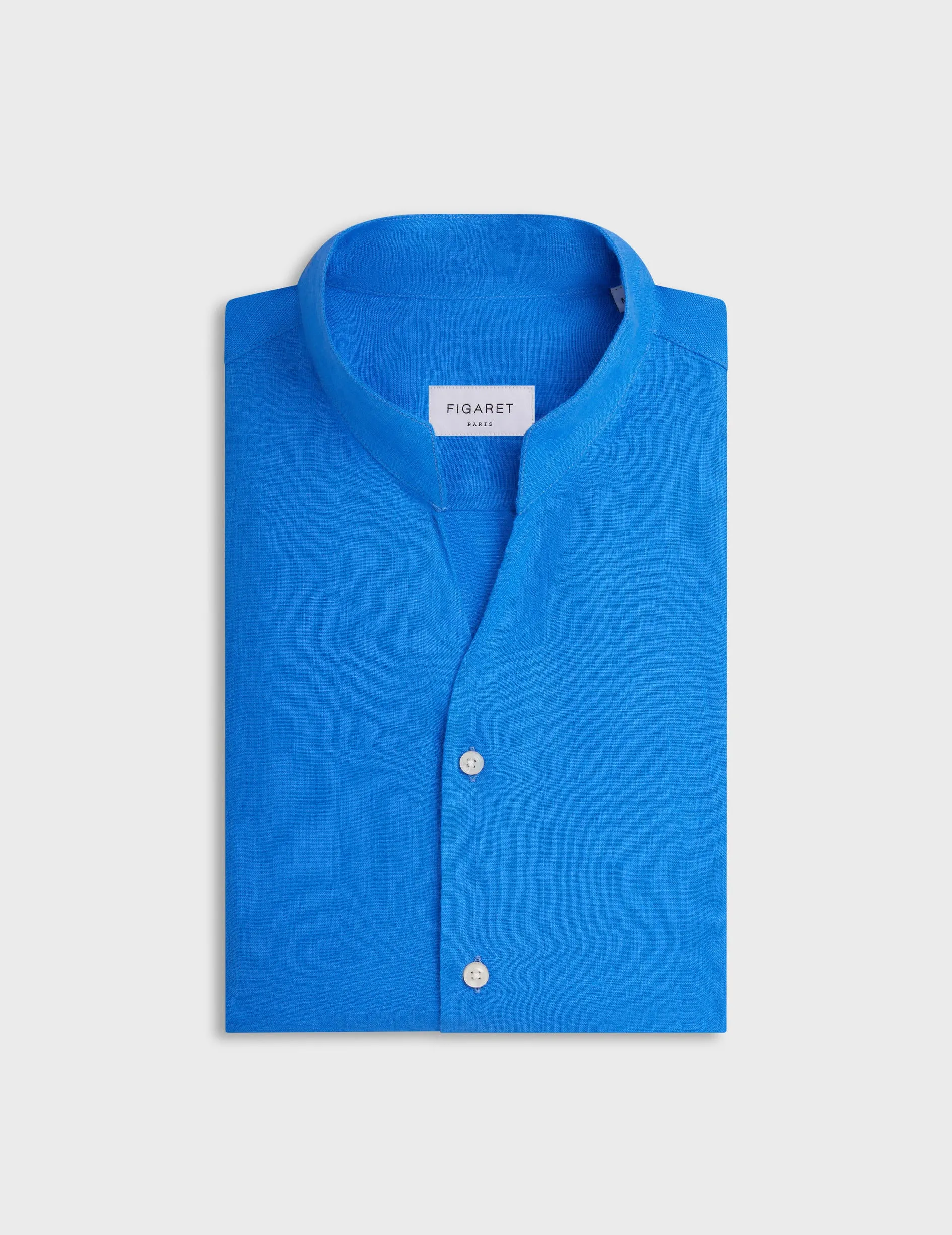 Chemise Carl en lin bleu