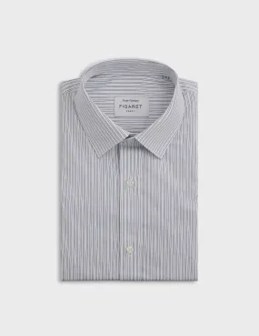 Chemise classique rayée marine