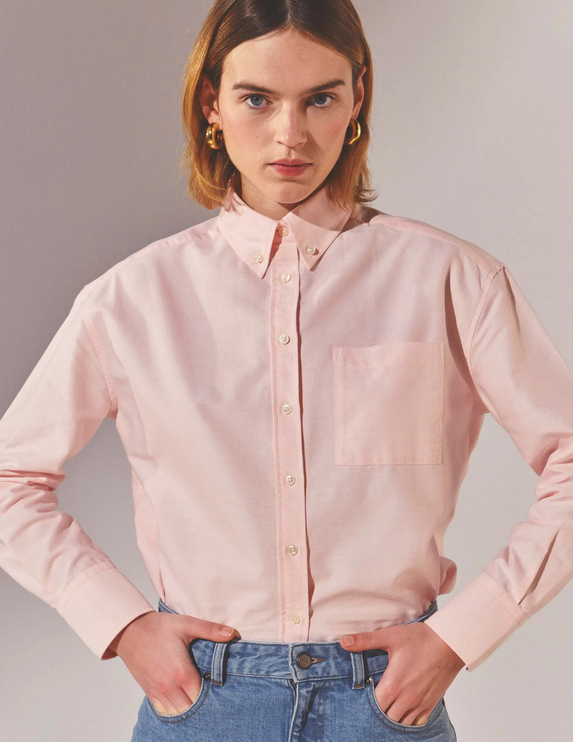 Chemise Gaëlle rose