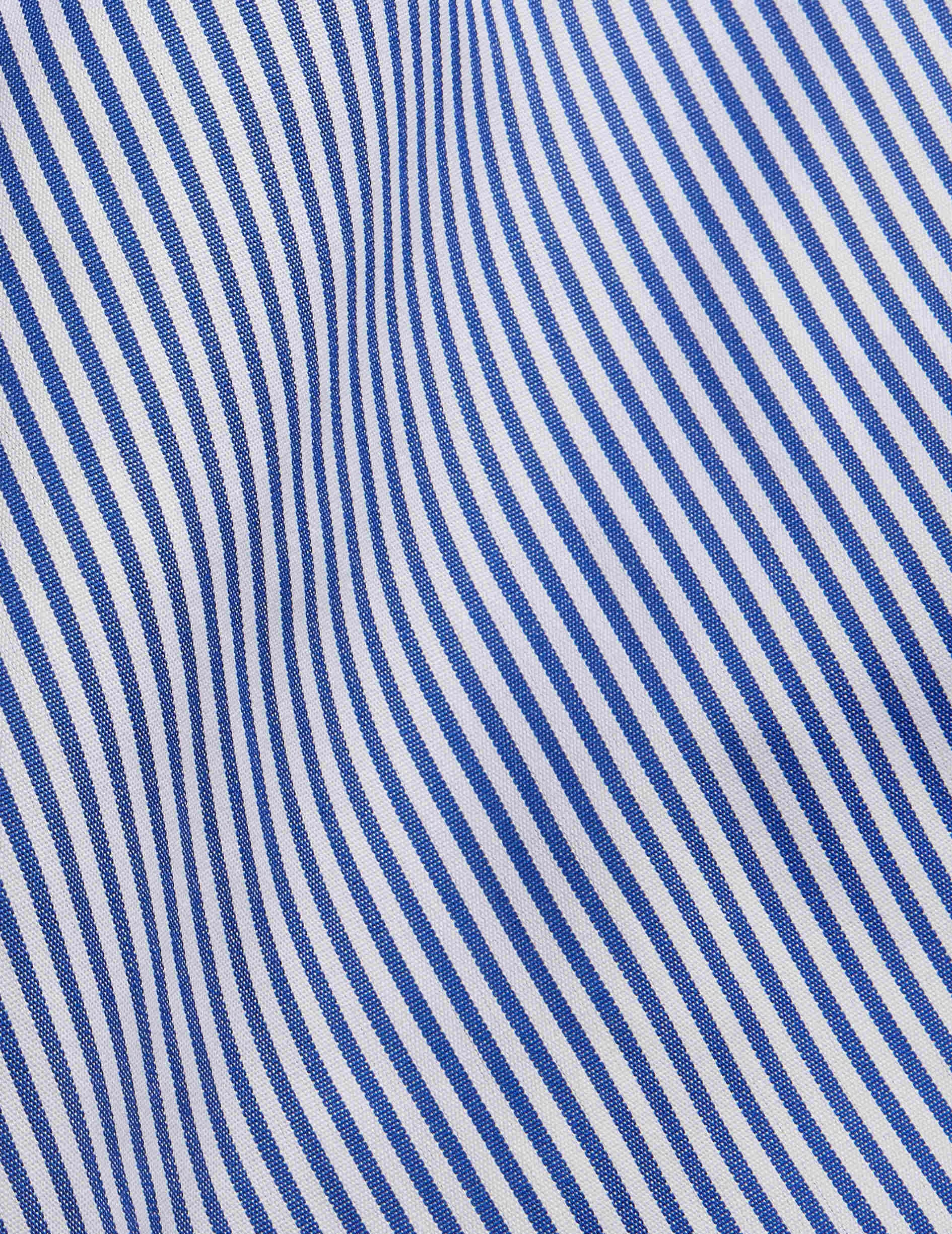 Chemise Semi-ajustée rayée bleue