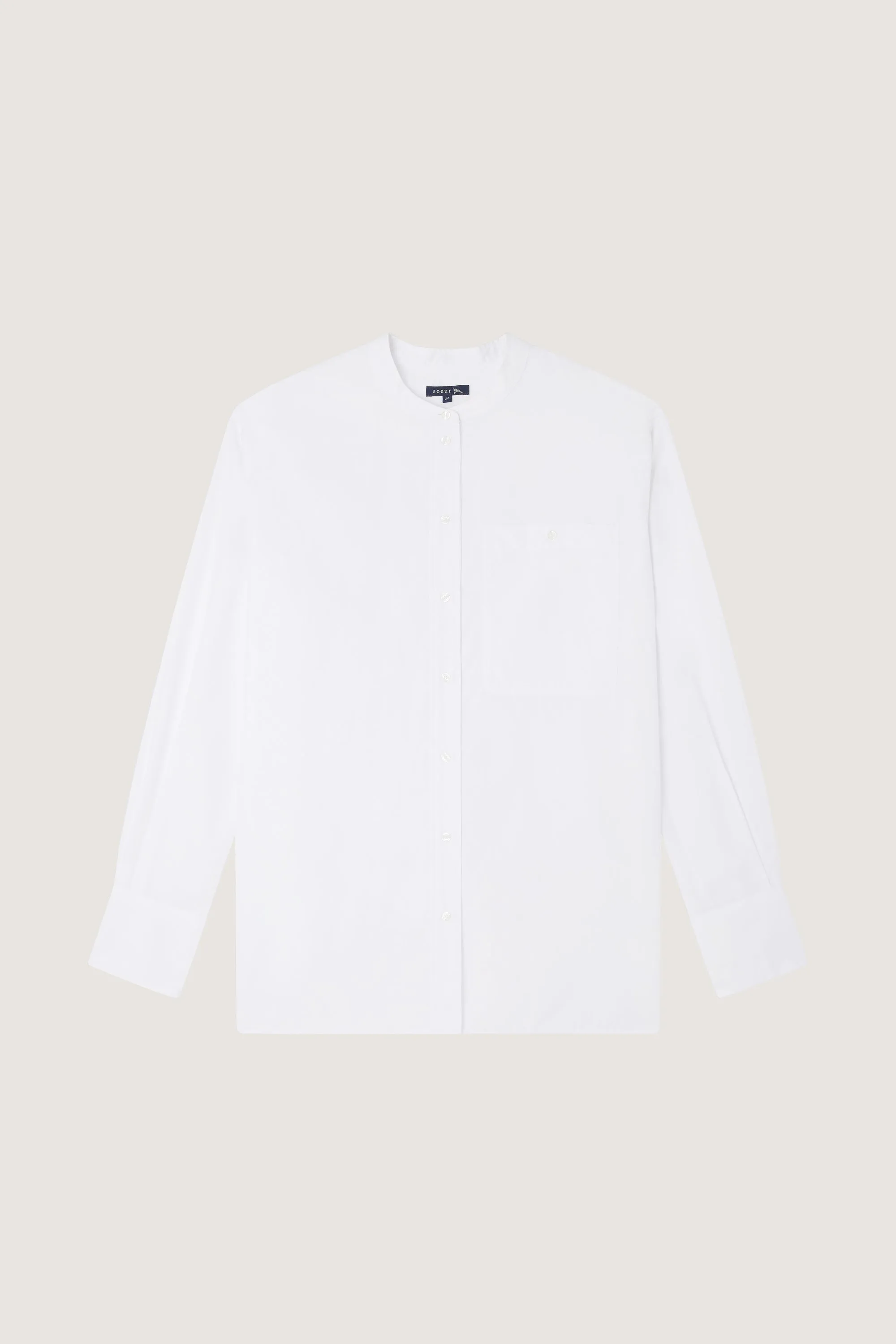 CHEMISE VANNES BLANC