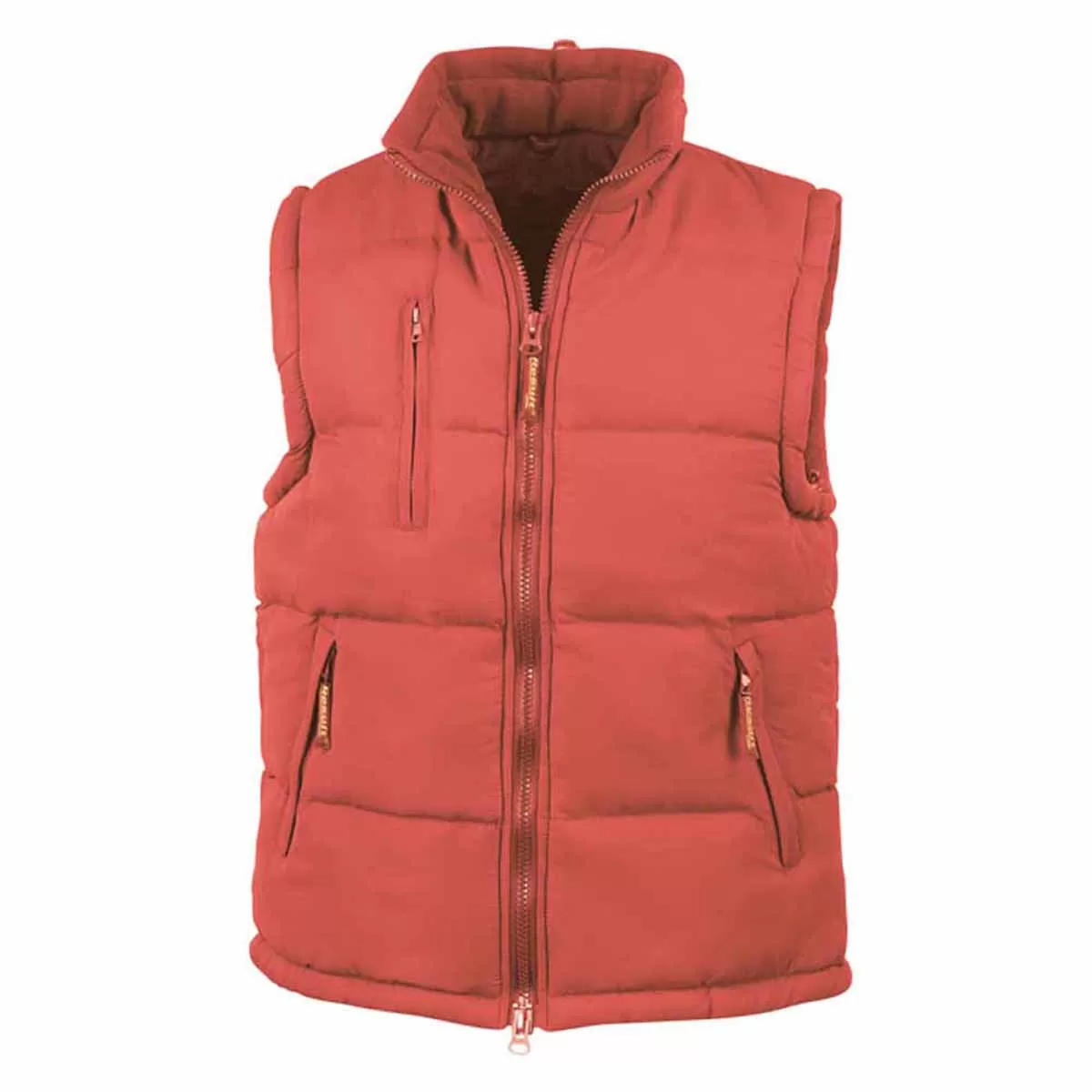 Doudoune anorak sans manches bodywarmer - R088X - rouge 