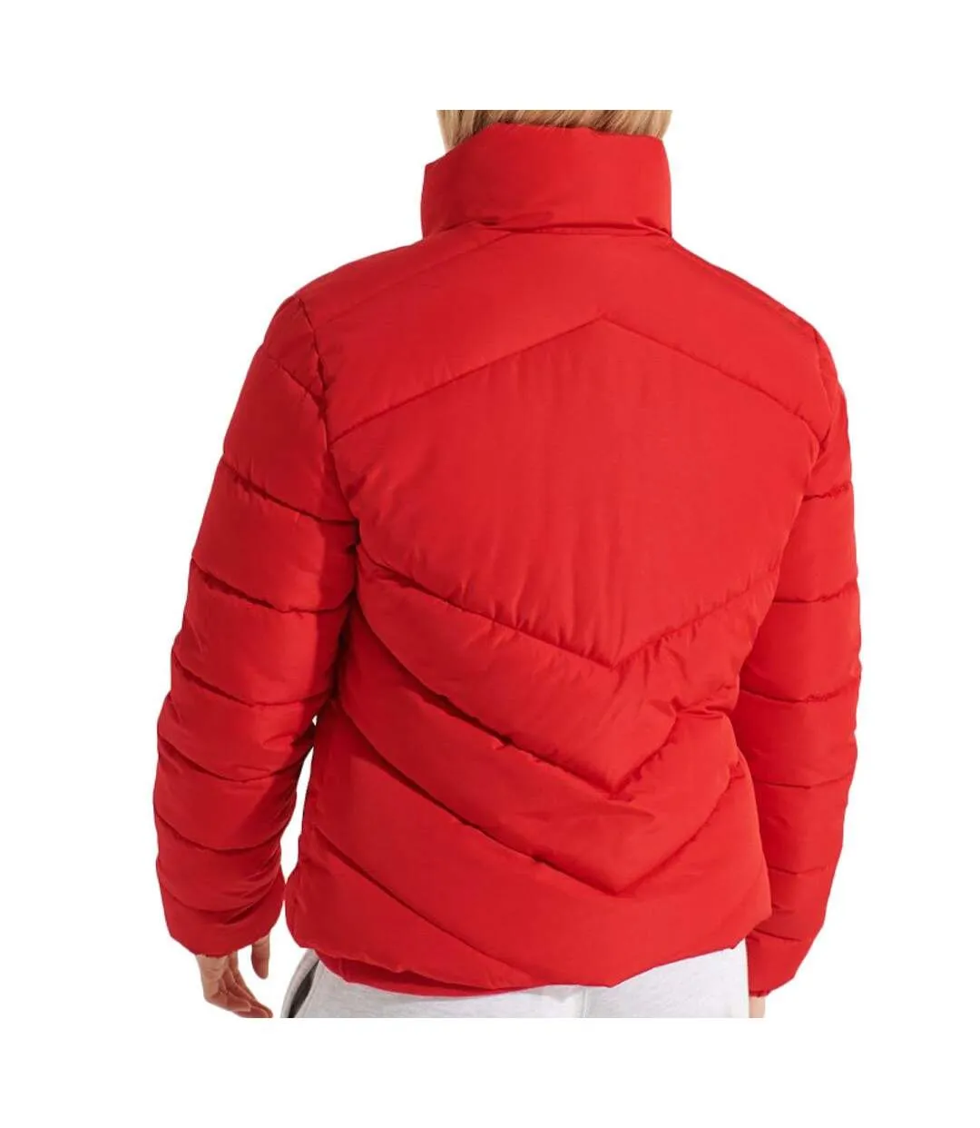 Doudoune Rouge Femme Superdry Sports Puffer