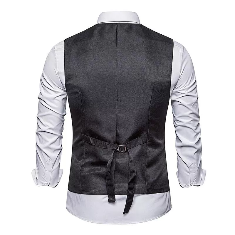 Faux Gilet de Costume deux Pièces pour Homme