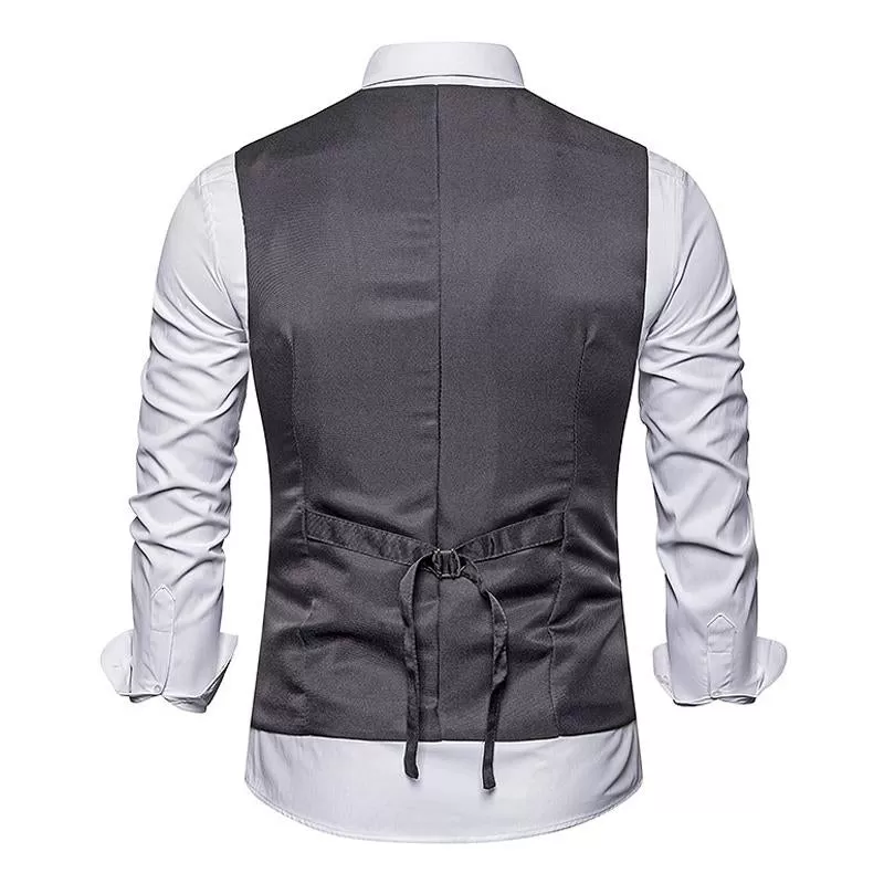 Faux Gilet de Costume deux Pièces pour Homme