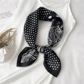 Foulard pour cheveux 70 noir - Minerve