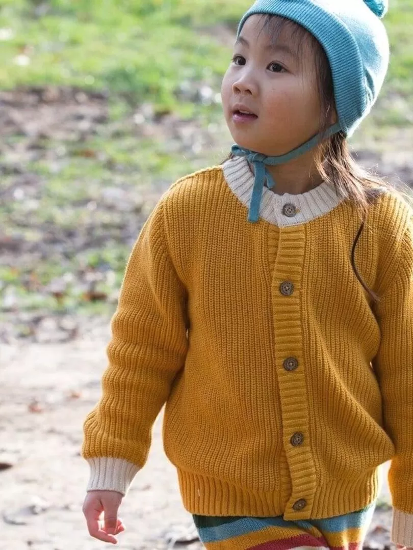 Gilet Bébé Jaune Tournesol - Jaune