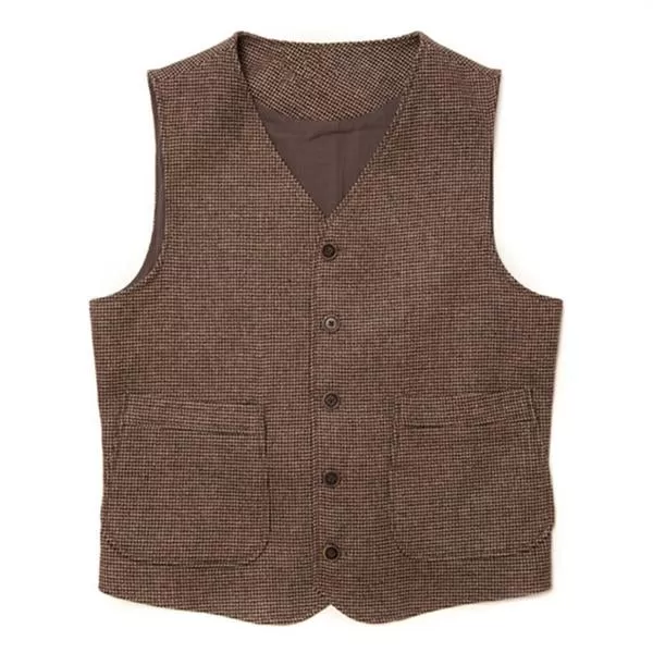 Gilet classique en tweed vintage