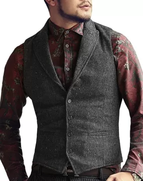 Gilet de Costume Homme Vintage