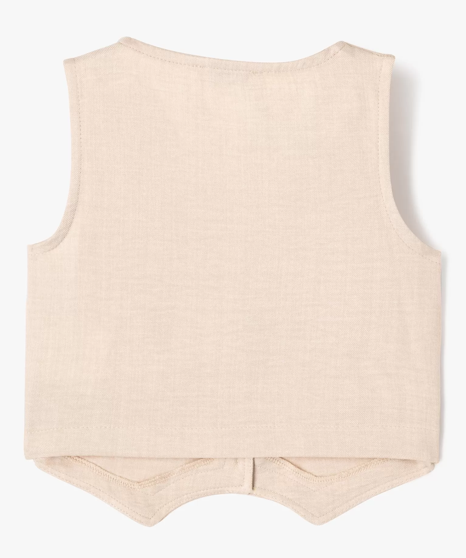 gilet de costume sans manches fille beige blousons et vestes