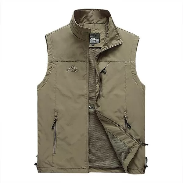 Gilet de Loisirs de Plein Air Décontracté pour Homme