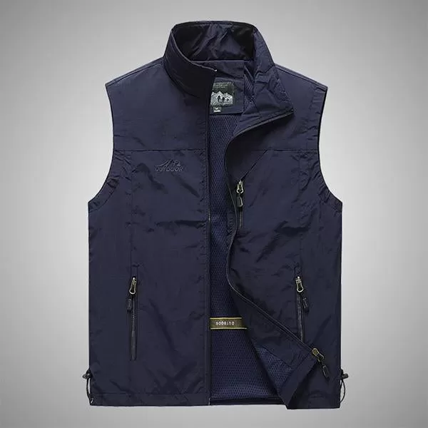 Gilet de Loisirs de Plein Air Décontracté pour Homme