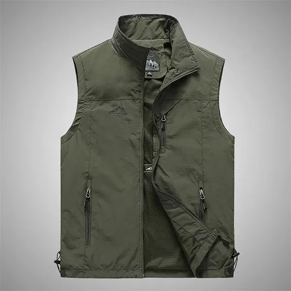 Gilet de Loisirs de Plein Air Décontracté pour Homme