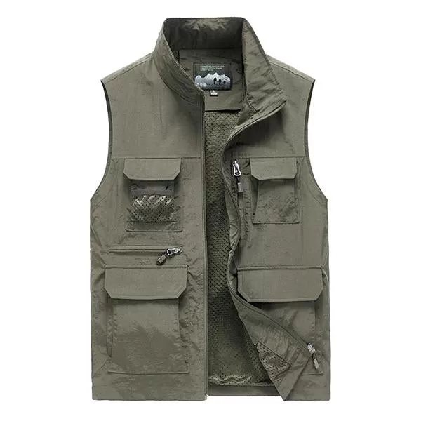 Gilet d'extérieur mince vintage