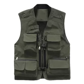 Gilet décontracté ample à séchage rapide vintage