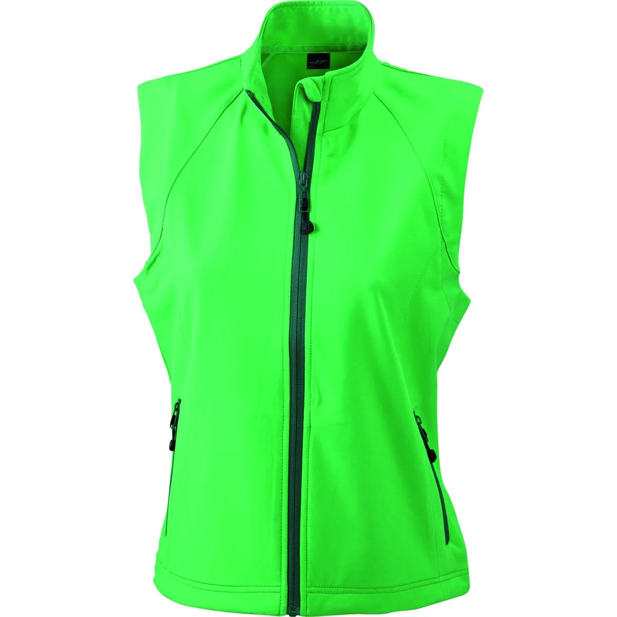 Gilet sans manches softshell coupe-vent imperméable - JN1023 - vert - femme 