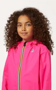 Le Vrai Claude 3.0 Kids Pink intense K-Way - La Canadienne - Coupe-vent / imperméables Textile Rose