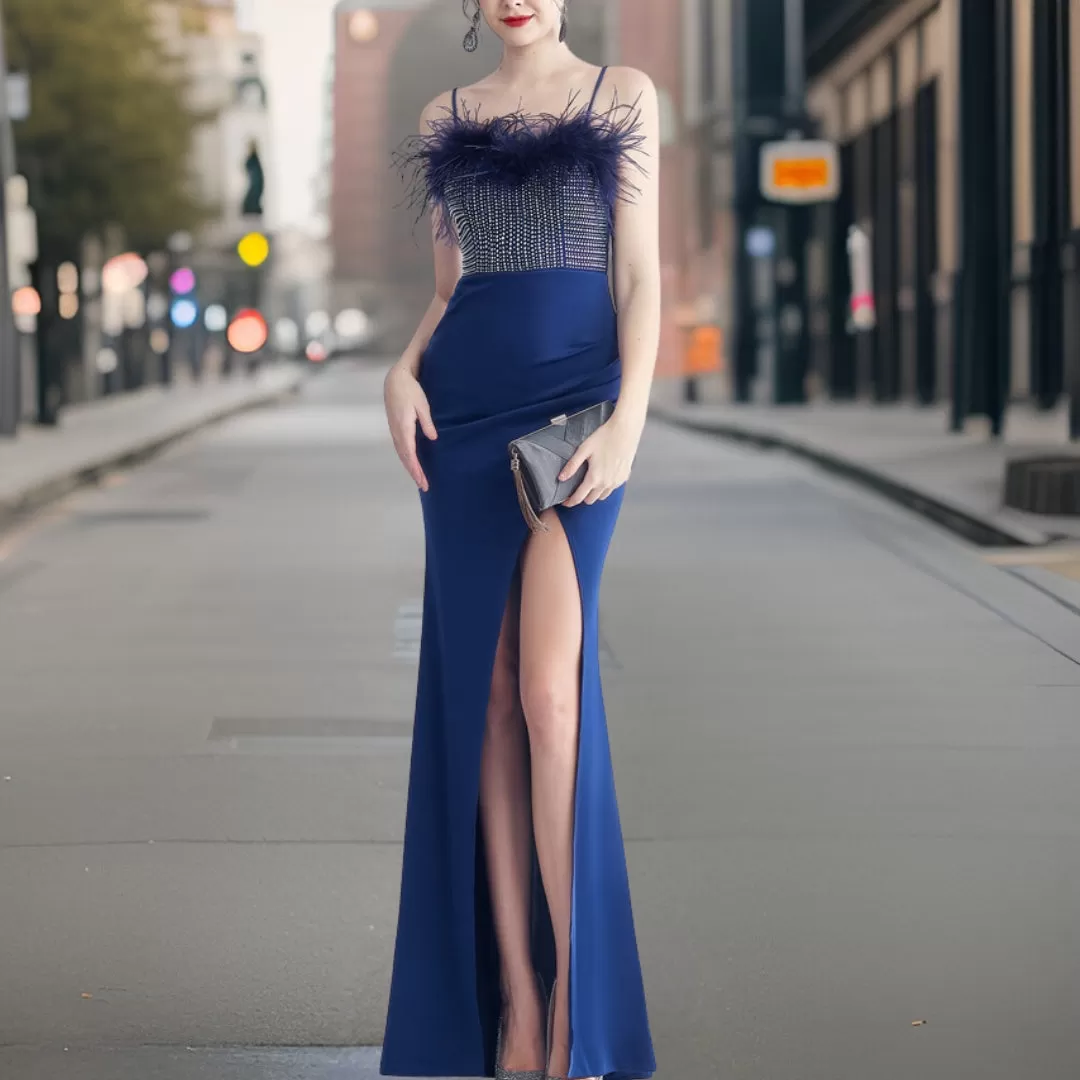 Luciana - Robe de soirée longue stylée