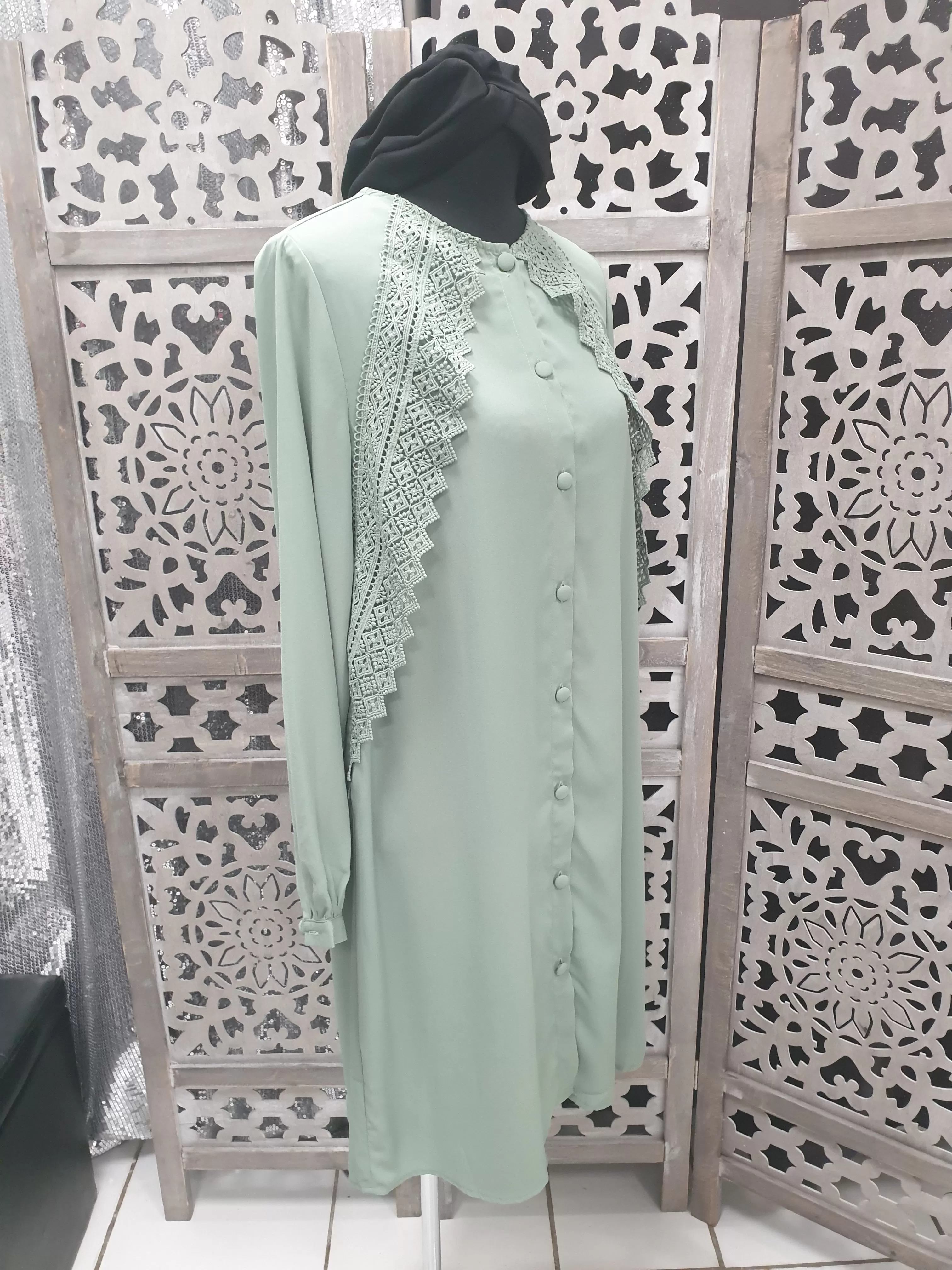 Maxi Chemise Léa Green - Tendance Hijab