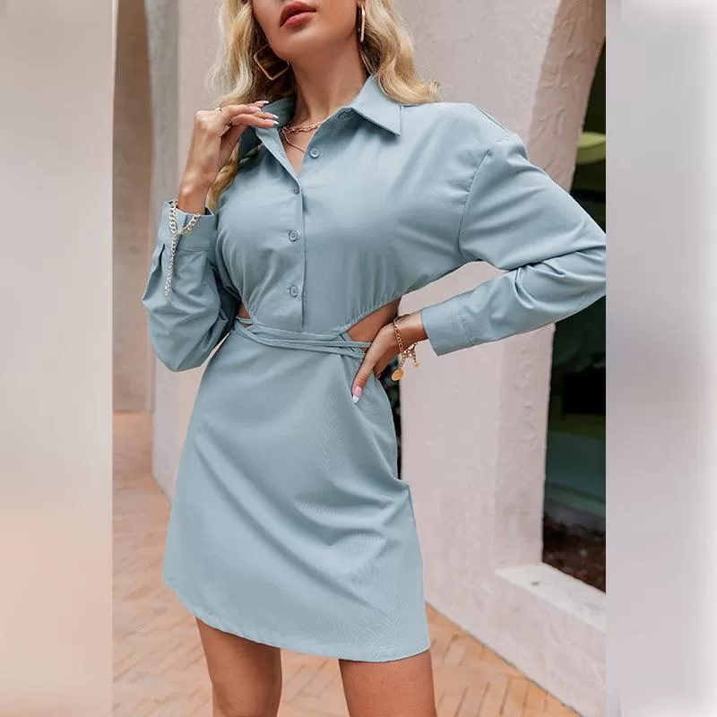 Mini Robe Bleue Vintage