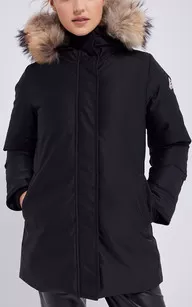 Parka Bordeaux noire Pyrenex - La Canadienne - Parkas Textile Noir