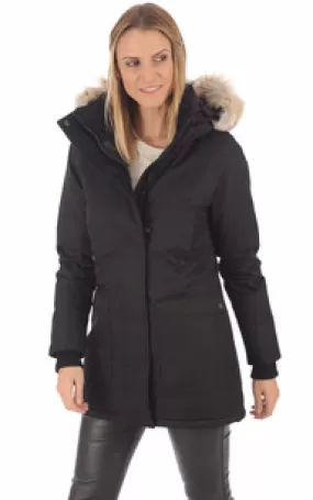 Parka Carla noire Nobis - La Canadienne - Parkas Textile Noir