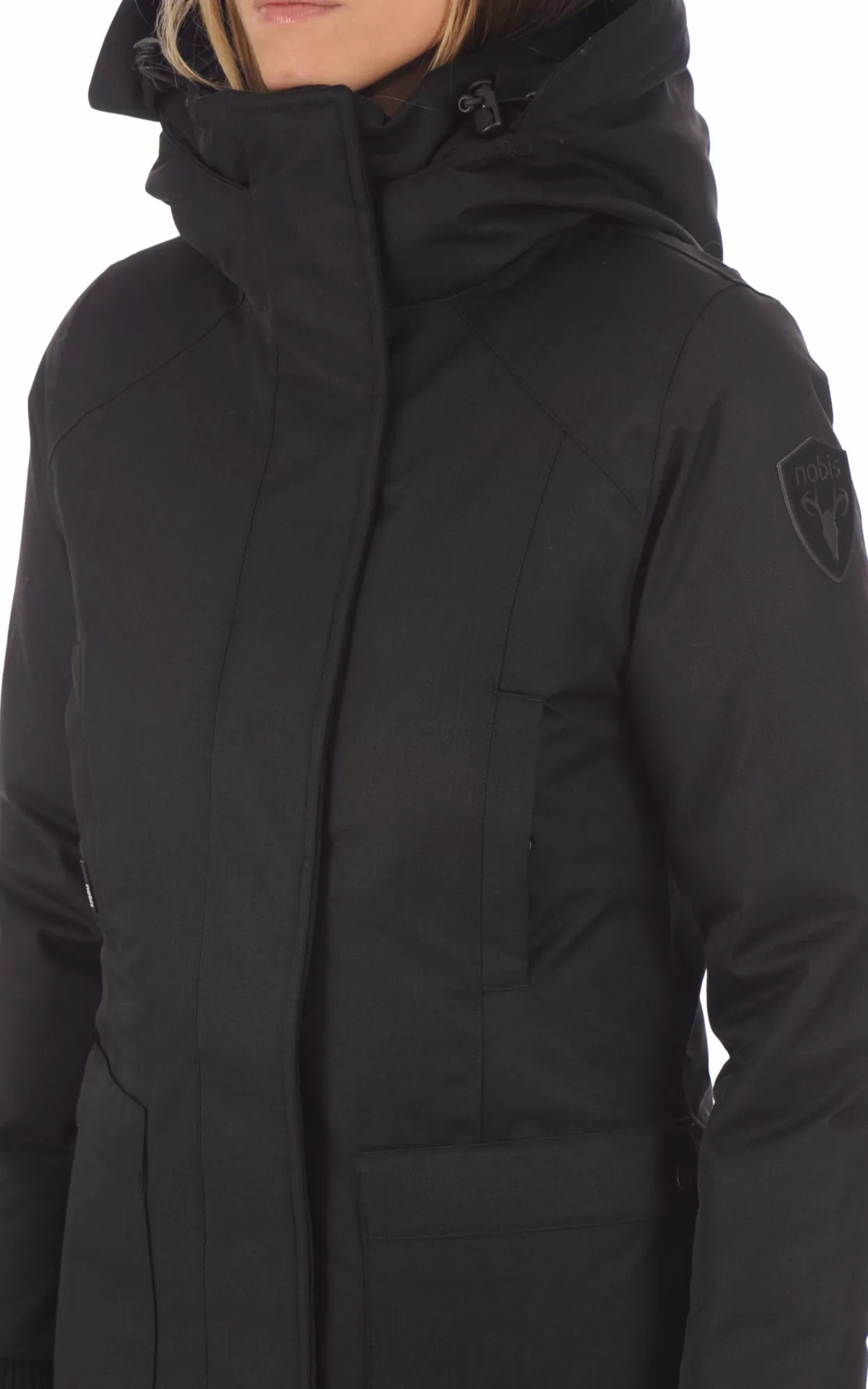 Parka Carla noire Nobis - La Canadienne - Parkas Textile Noir