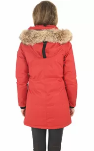 Parka Carla rouge Nobis - La Canadienne - Parkas Textile Rouge