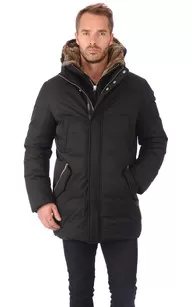 Parka Edward noire Mackage - La Canadienne - Parkas Textile Noir