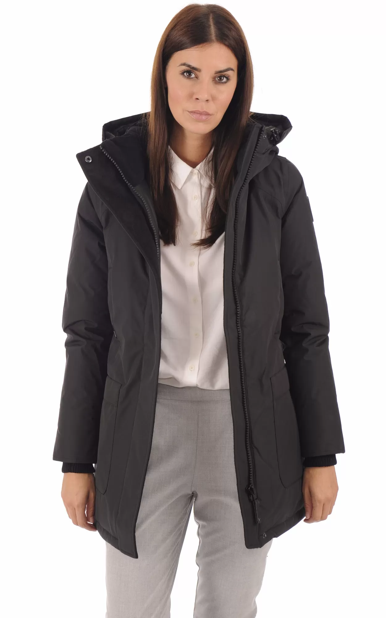 Parka Emily noire Nobis - La Canadienne - Parkas Textile Noir