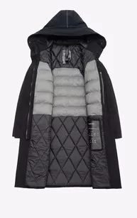 Parka Gaia noir Krakatau - La Canadienne - Parkas Textile Noir