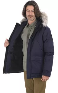 Parka Heritage navy Nobis - La Canadienne - Parkas Textile Navy