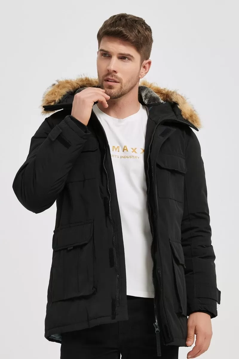 Parka noir SWANS