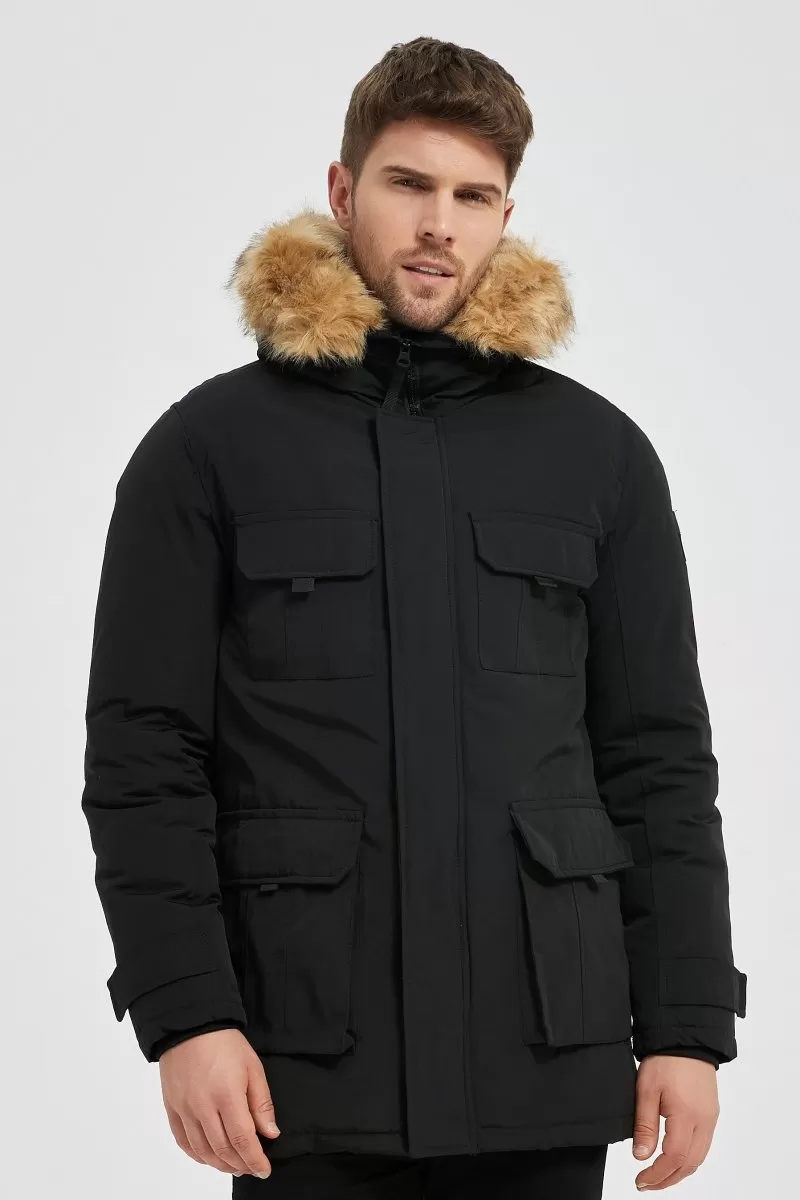 Parka noir SWANS