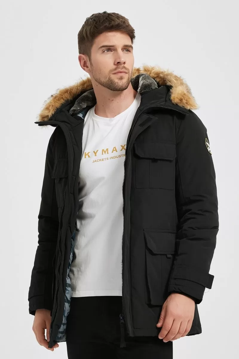 Parka noir SWANS