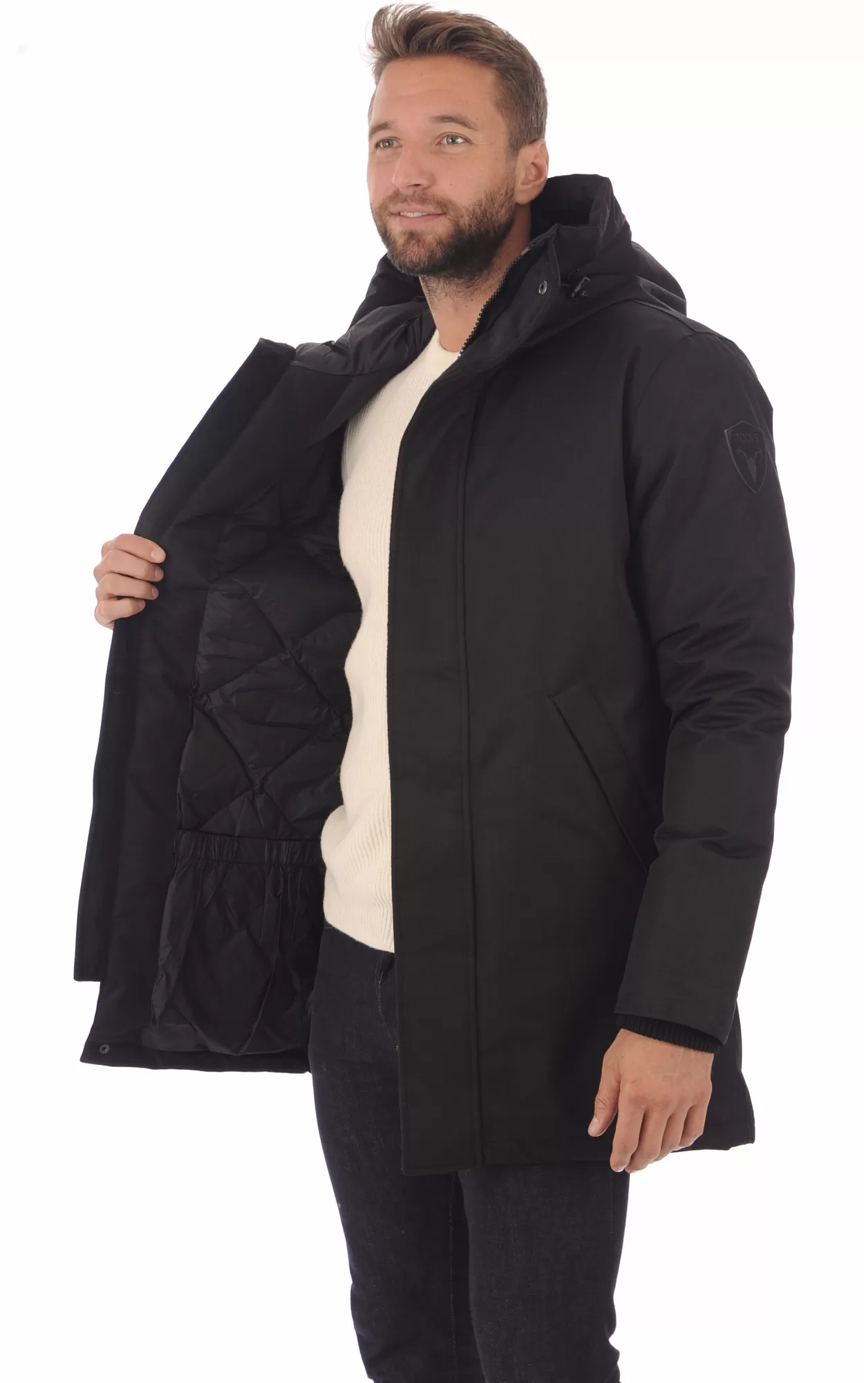 Parka Pierre noire Nobis - La Canadienne - Parkas Textile Noir