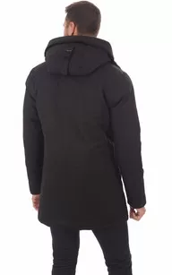 Parka Pierre noire Nobis - La Canadienne - Parkas Textile Noir