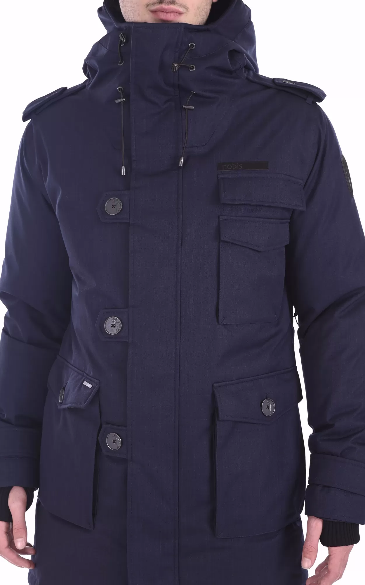 Parka Shelby navy Nobis - La Canadienne - Parkas Textile Navy