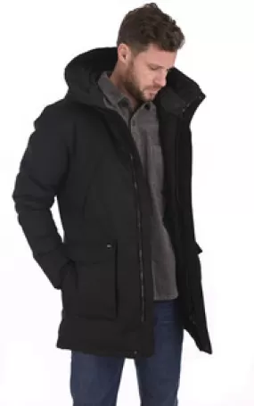 Parka Travis noire Nobis - La Canadienne - Parkas Textile Noir