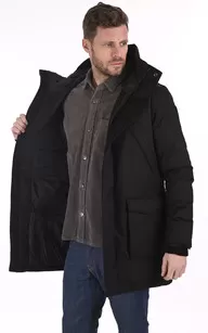 Parka Travis noire Nobis - La Canadienne - Parkas Textile Noir